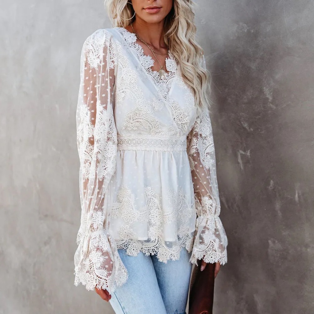 VICI Curtain Call Crochet Lace Blouse